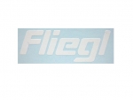 Fliegl Logo WEiß auf WAF 35x12 mm