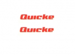 Quicke Logo Rot 17 x 2,8 mm