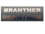 Schriftzug "Brantner" 37 x 4 mm Silber auf WAF