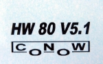 Conow Logo und HW 80 V5.1 schwarz
