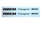 Reck Flüssigmist-Mixer Typenbeschriftung Schwarz auf WAF