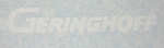 Schriftzug "Geringhoff" Weiß 26x5,2 mm WAF