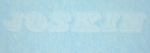 Joskin Schriftzug 45x6,5 mm Weiß auf WAF