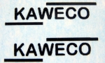 Kaweco schwarz auf WAF 16x4 mm im Satz