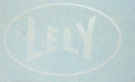 Lely Logo Weiß auf transparent WAF 24x15 mm