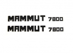 Typenbezeichnung "MAMMUT 7800" Schwarz WAF 33 x 3,5 mm