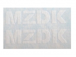Mengele Hängerbeschriftung "MZDK" Weiß auf WAF