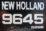 NH Typenbezeichnug "9645" Weiß 35x22 mm im Satz