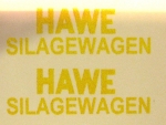 "HAWE Silagewagen" 29,5 x 8 mm Gelb WAF im Satz