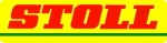 Stoll Logo Rot auf Gelb  ca. 7,5 x 2 mm im Satz