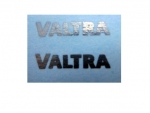 Valtra Schriftzug 12,5 x 3 mm Silber auf WAF im Satz