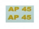 Typenbeschriftung "AP 45" 11 x 2 mm Satz auf WAF